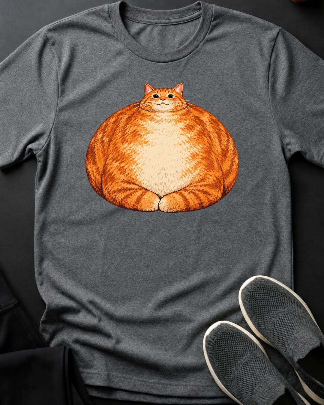 Orange Loaf Tee in Graphite Heather