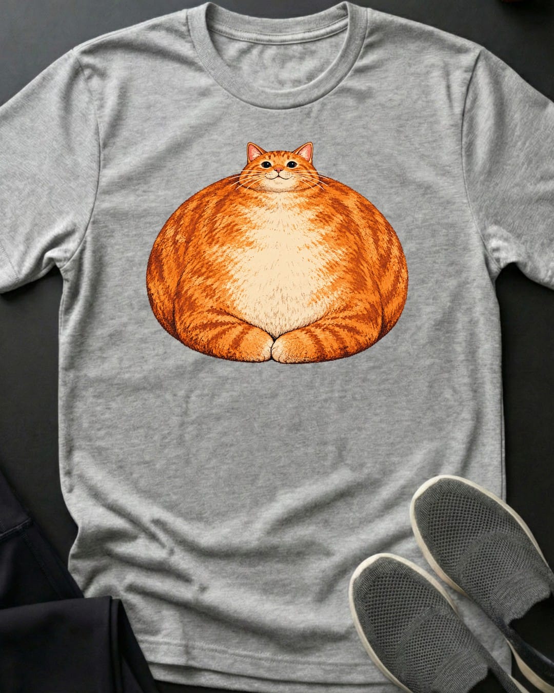 Orange Loaf Tee in Sport Grey