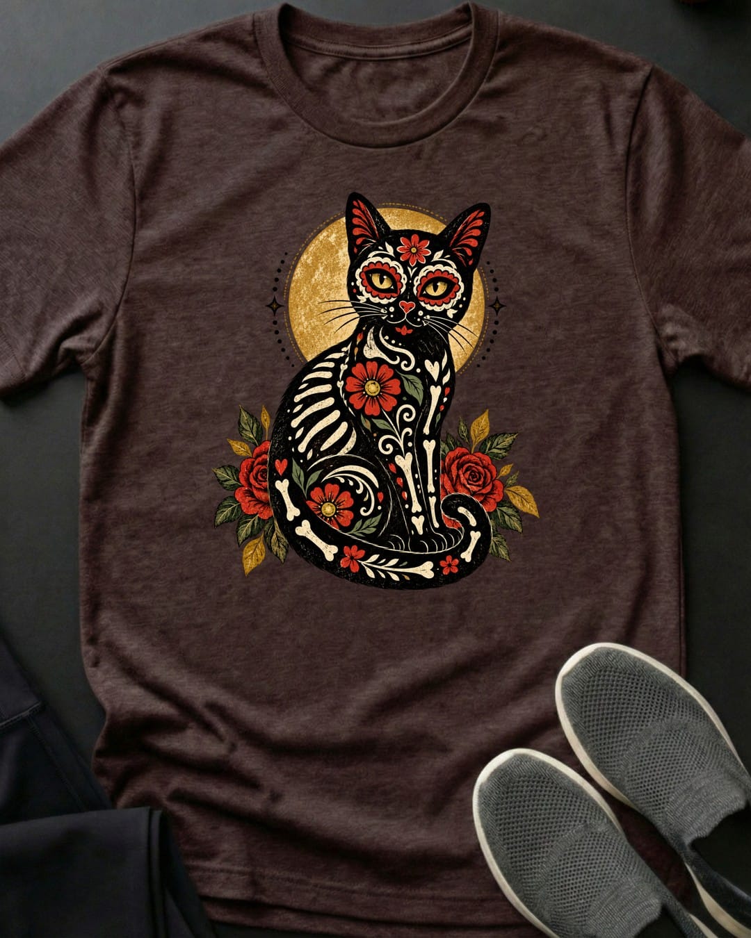 Sweet Bones Tee in Dark Chocolate