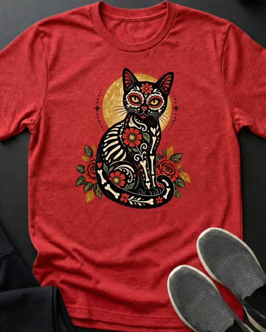 Sweet Bones Tee in Red