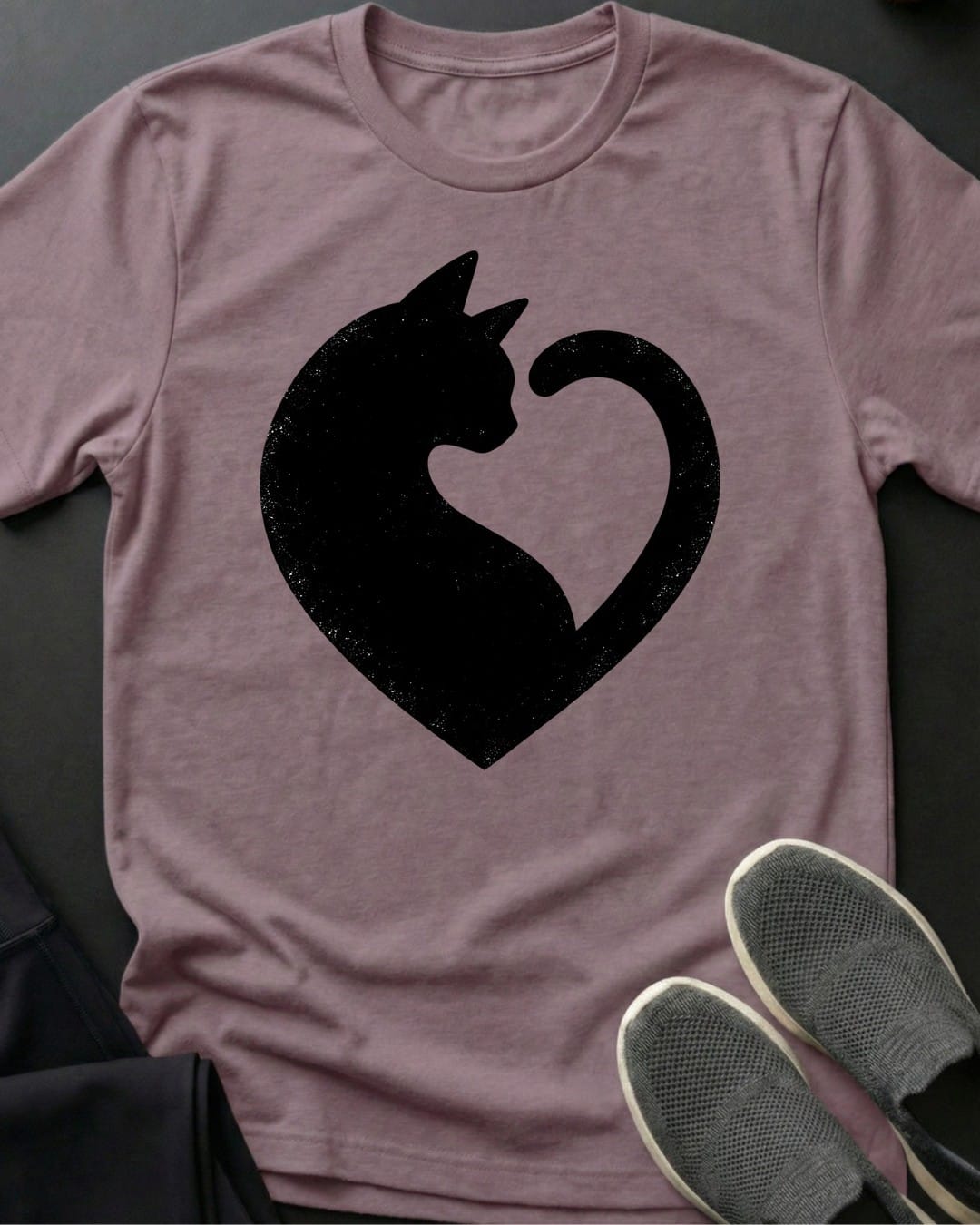 Cat Heart Tee in Paragon