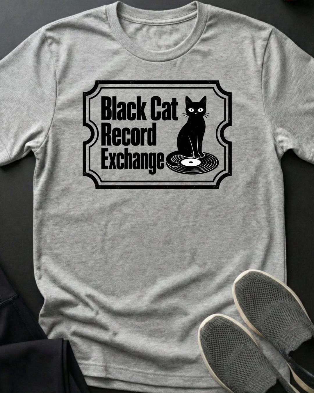 Record Exchange Tee in Sport Grey