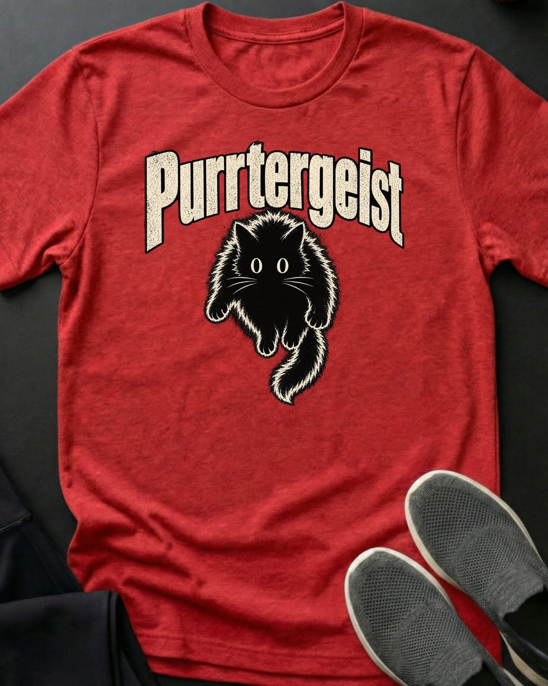 Purrtergeist Tee in Red