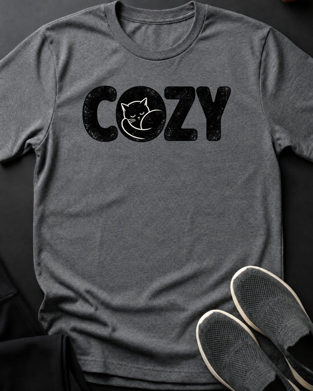 Cozy Tee in Graphite Heather