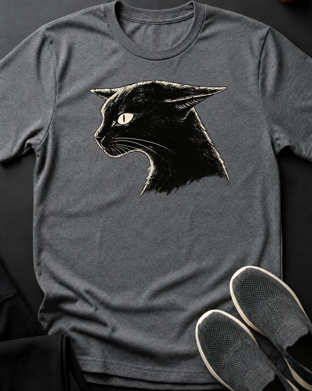 Side Eye Tee in Graphite Heather