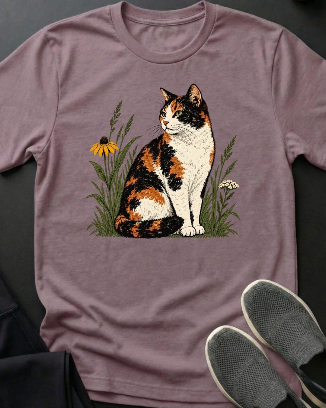 Wildflower Calico Tee in Paragon