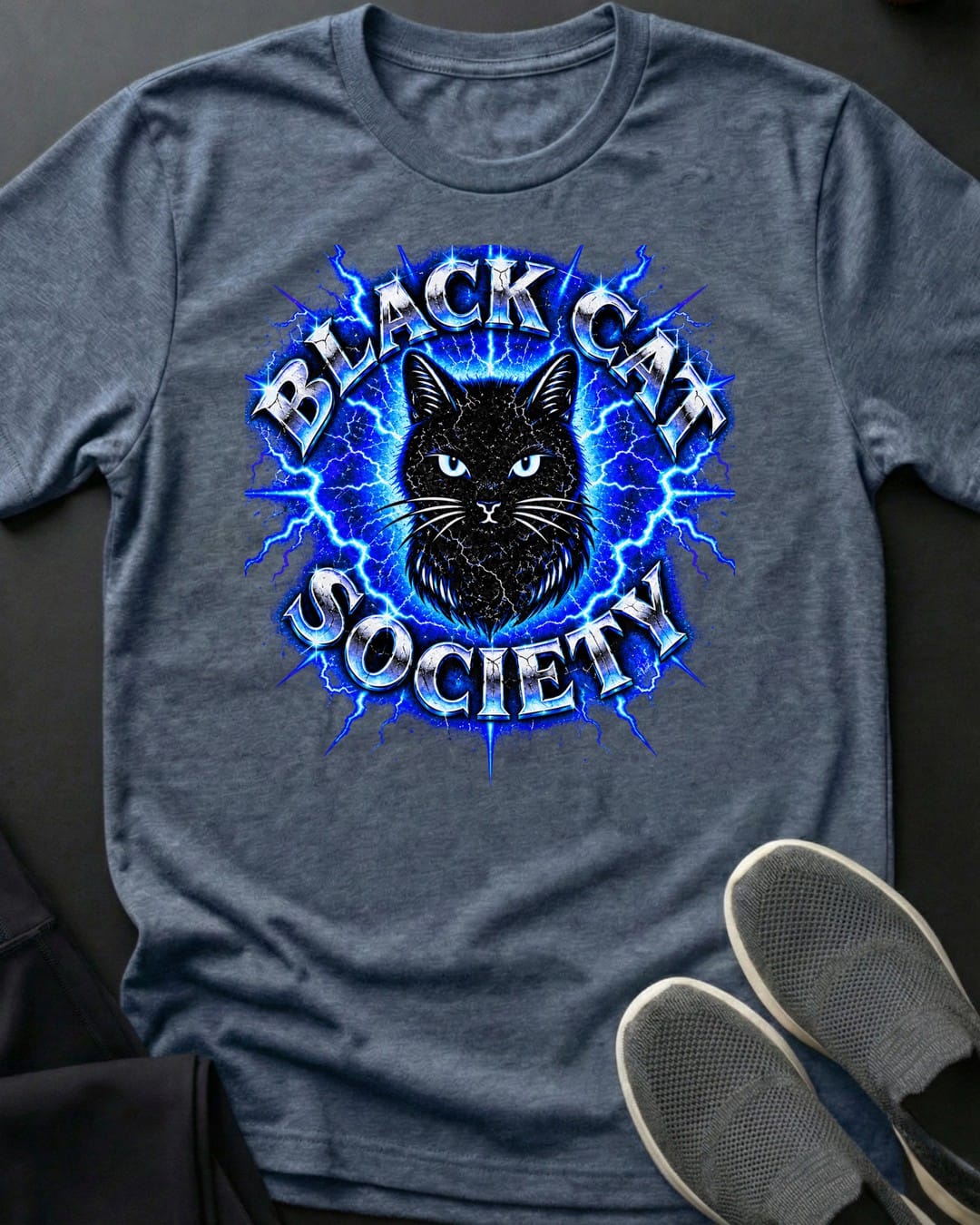 Electric Society Tee in Heather Indigo