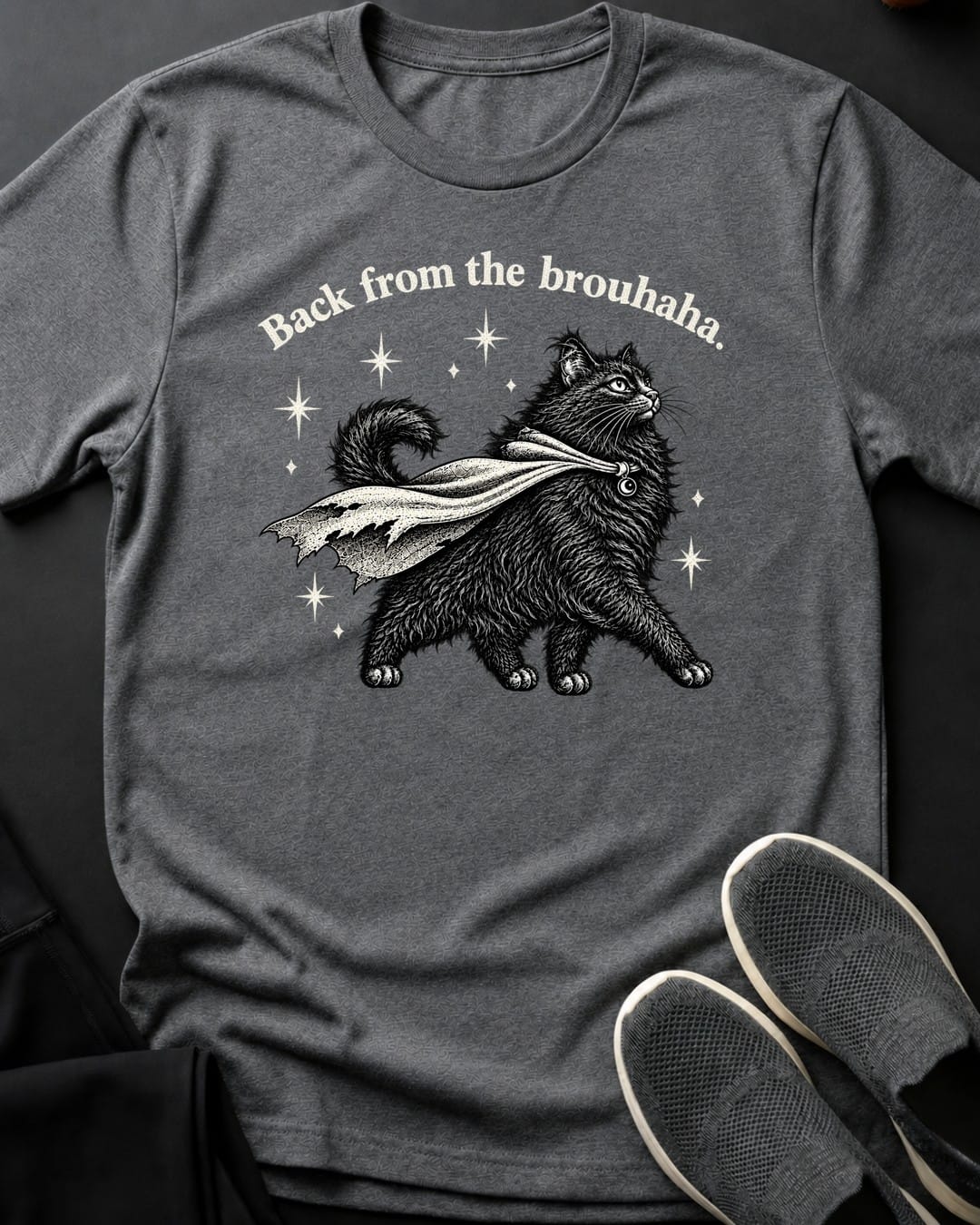 Brouhaha Tee in Graphite Heather