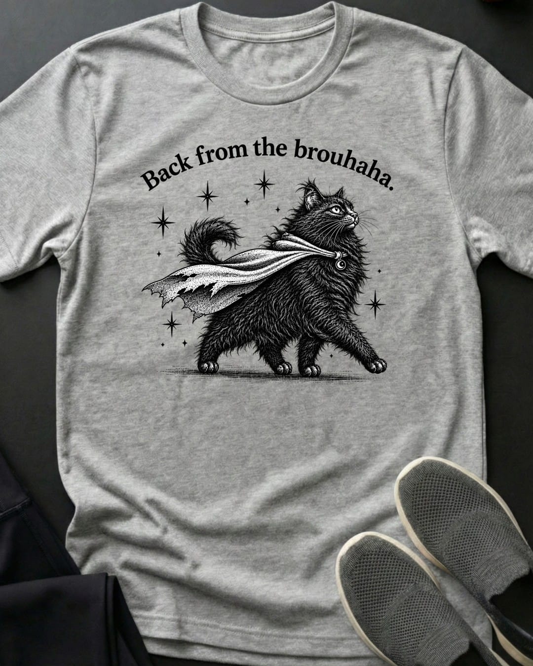 Brouhaha Tee in Sport Grey