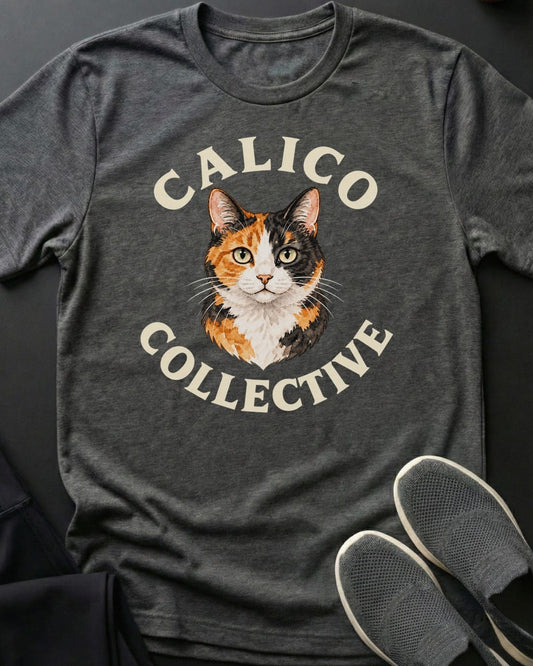 Calico Collective Tee in Dark Heather