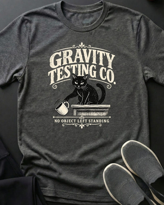 Gravity Testing Co. Tee in Dark Heather