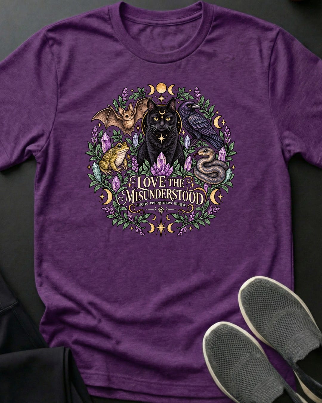 Love The Misunderstood Tee in Purple
