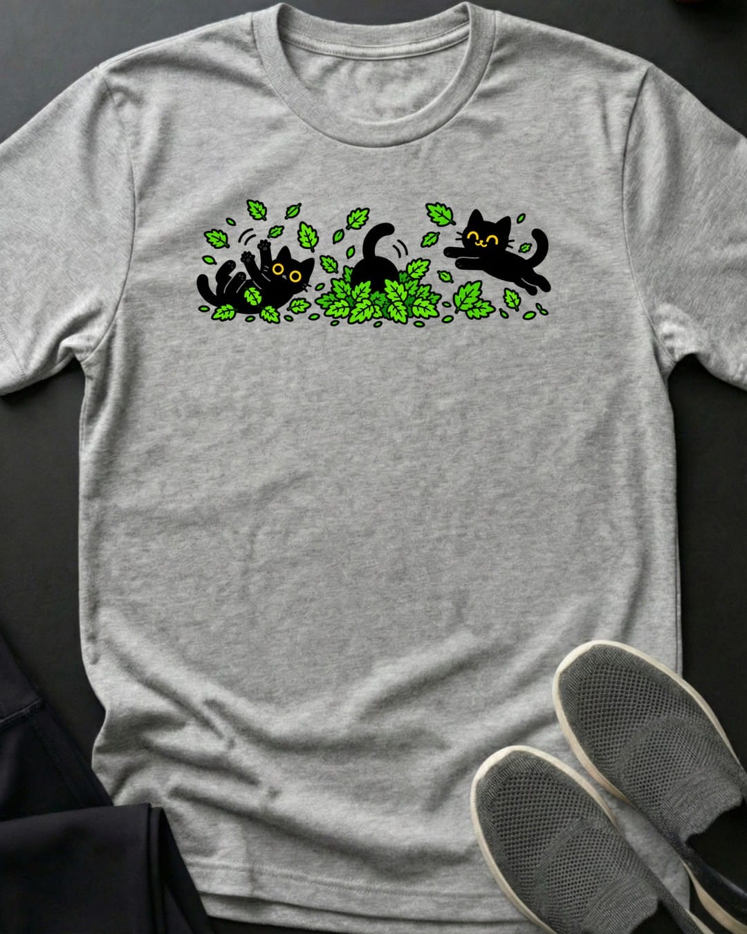 Catnip Zoomies Tee in Sport Grey