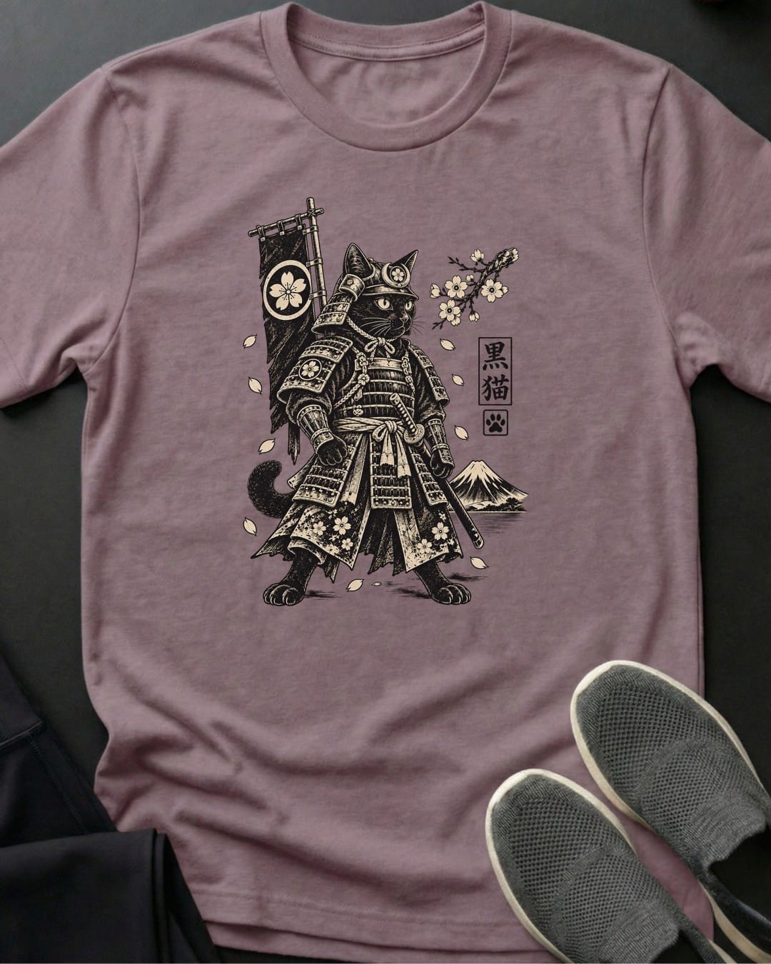 Armored Samurai Cat Tee in Paragon