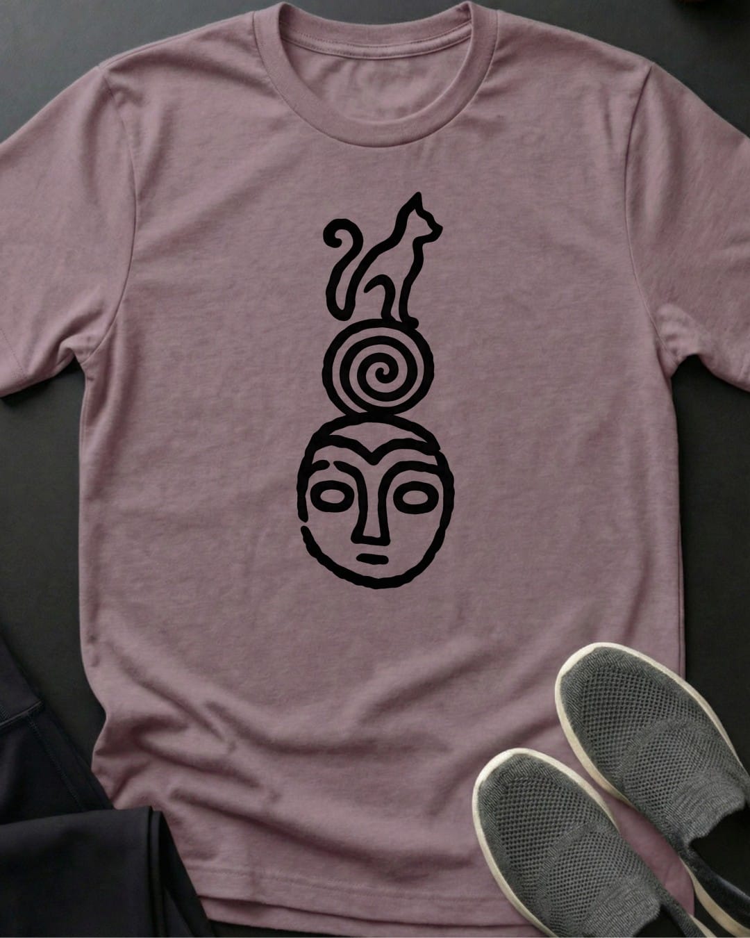 Petroglyph Cat Tee in Paragon