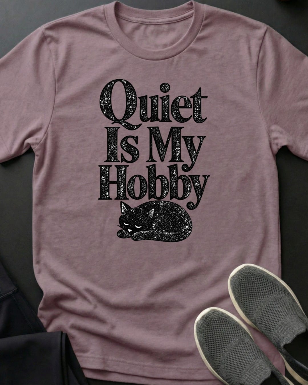 Quiet Is My Hobby Tee in Paragon