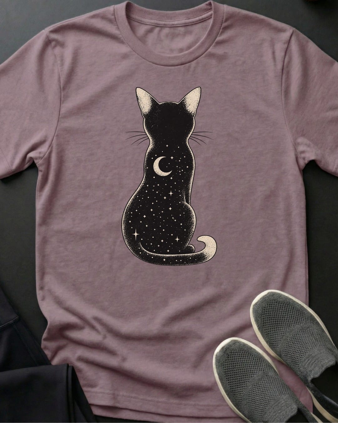 Starry Back Cat Tee in Paragon