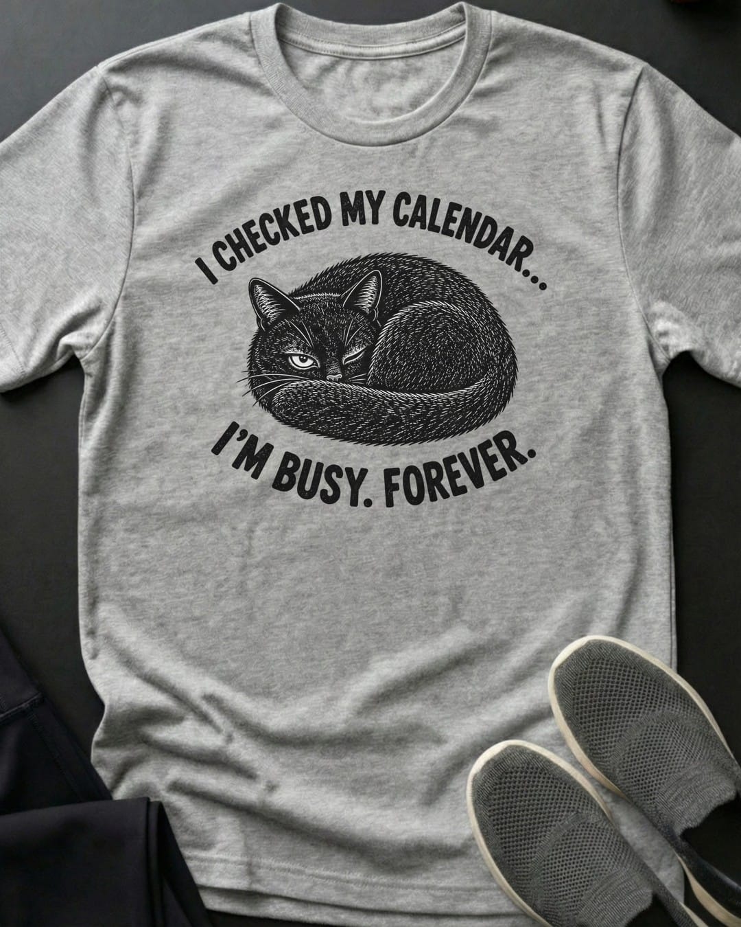 Busy Forever Tee in Sport Grey