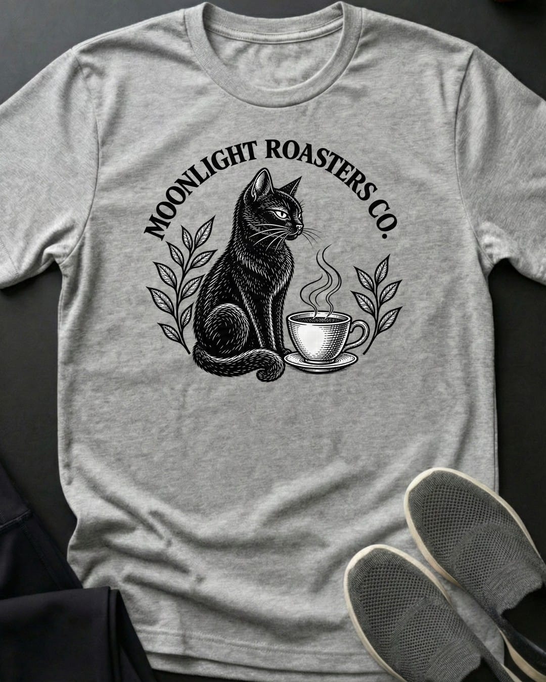 Moonlight Roasters Tee in Sport Grey