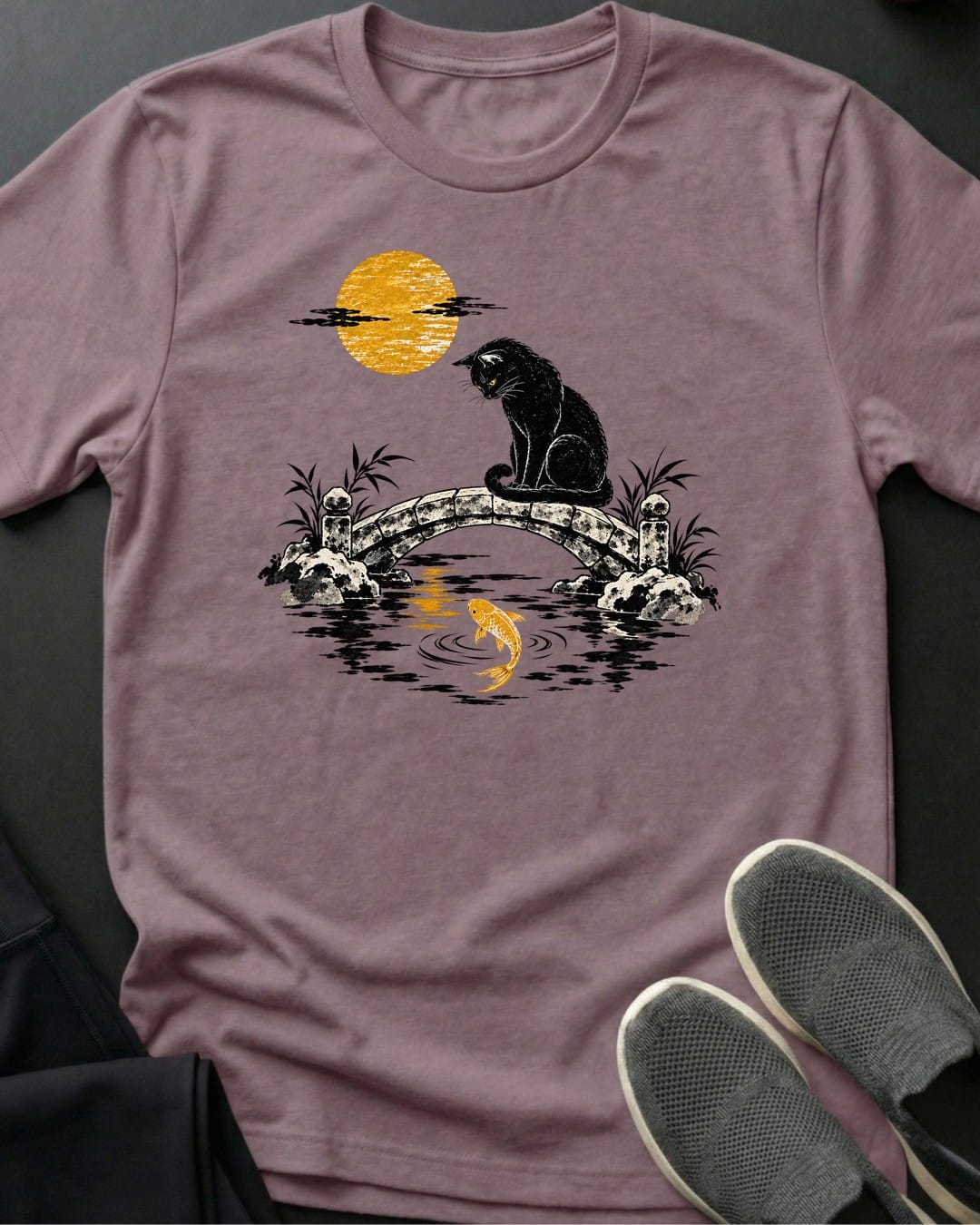 Moon Bridge Cat Tee in Paragon