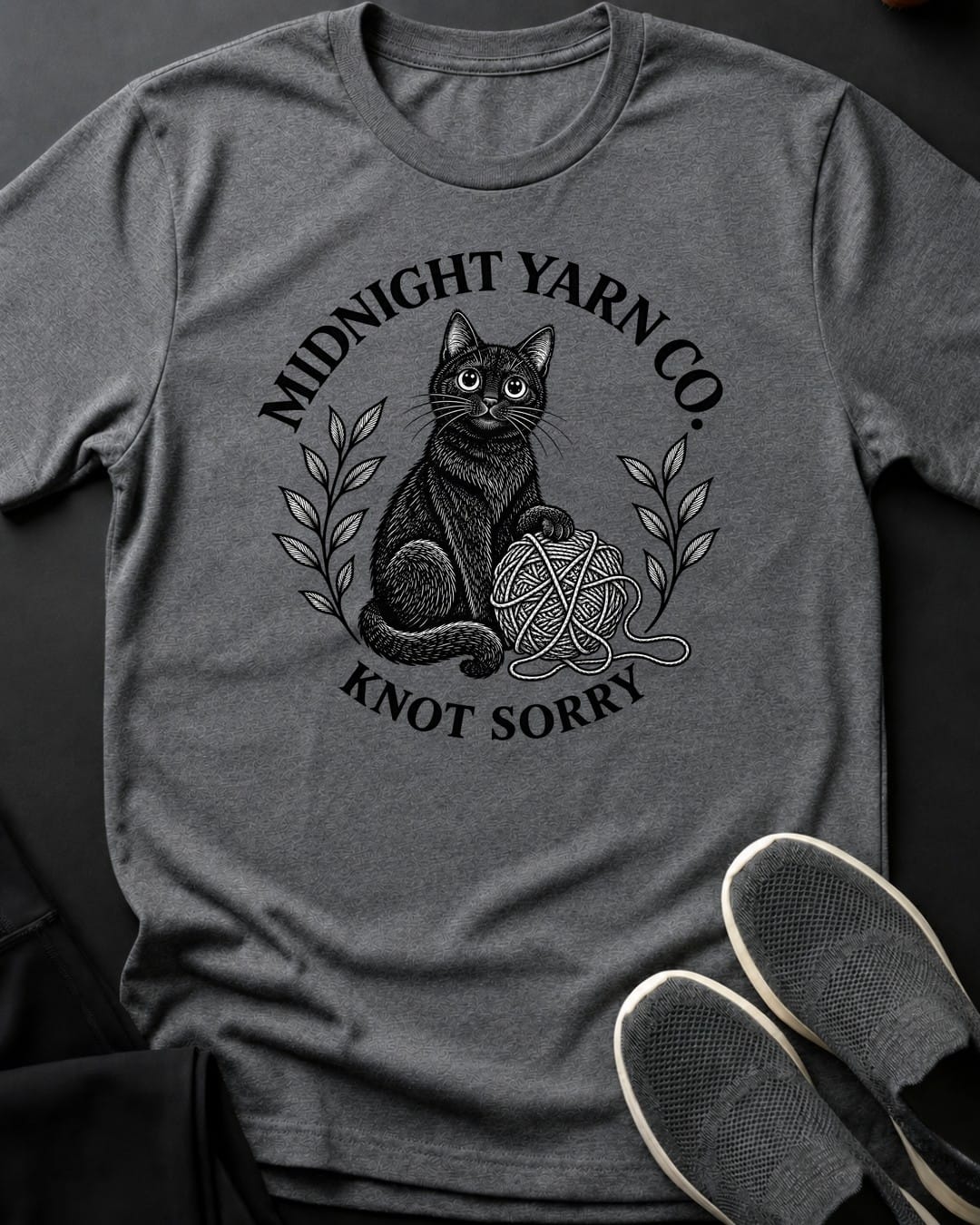 Midnight Yarn Co. Tee in Graphite Heather