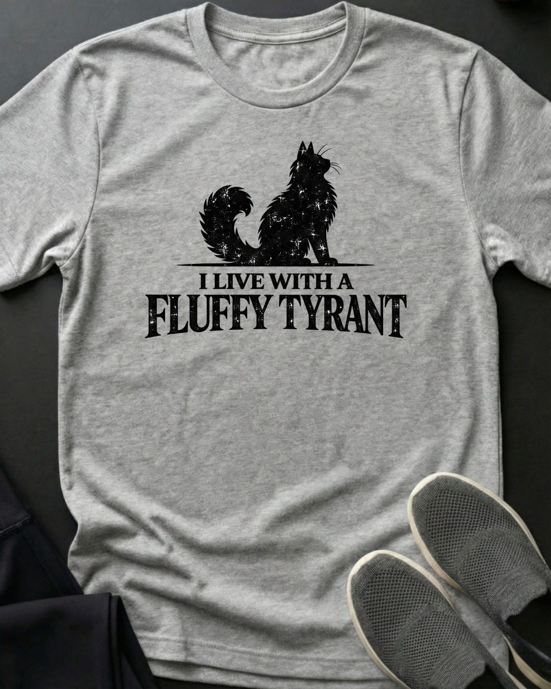 Fluffy Tyrant Tee in Sport Grey