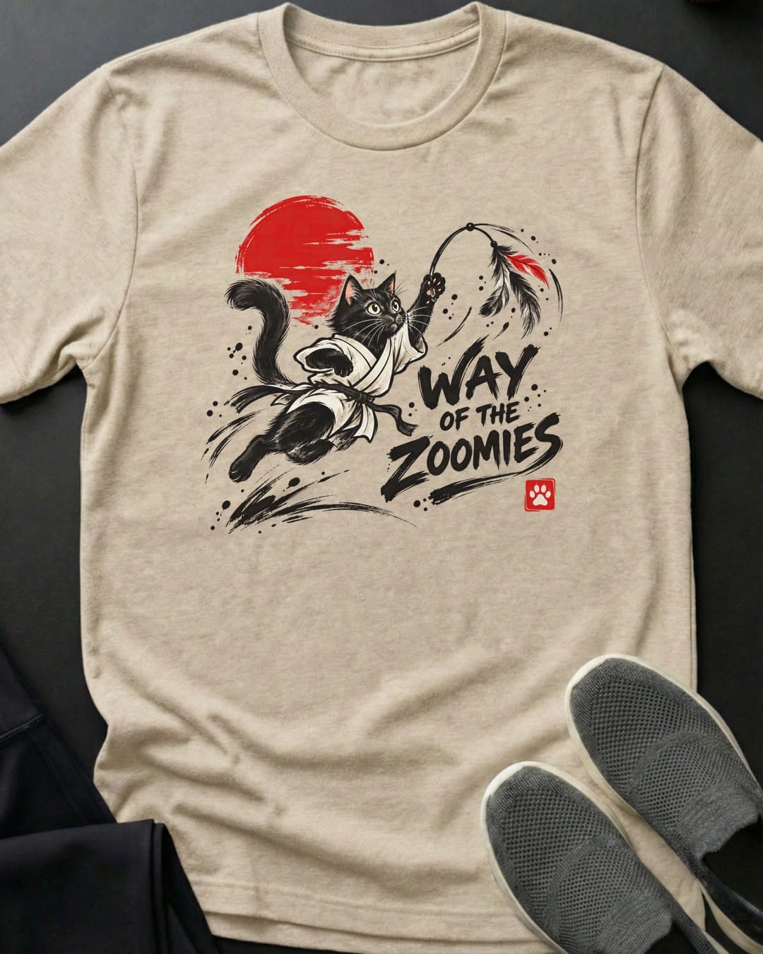 Way Of The Zoomies Tee in Natural