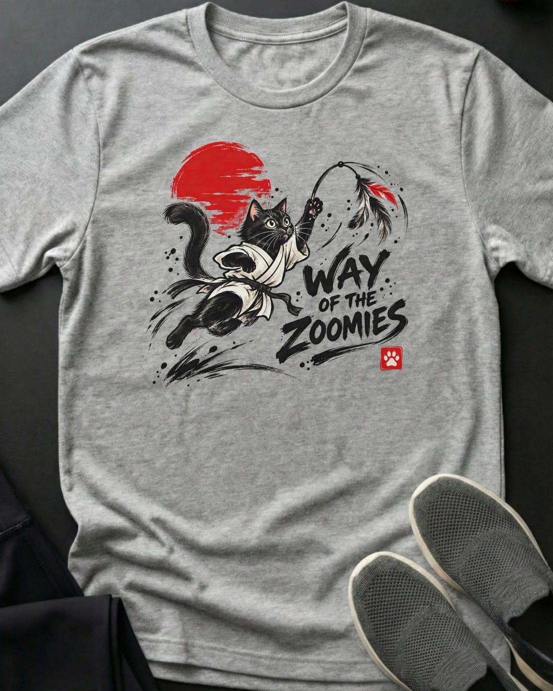 Way Of The Zoomies Tee in Sport Grey