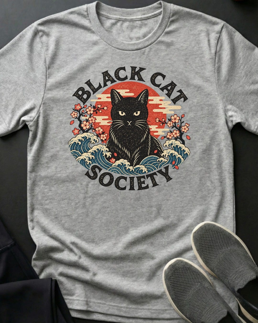 BC Society Waves Tee in Sport Grey