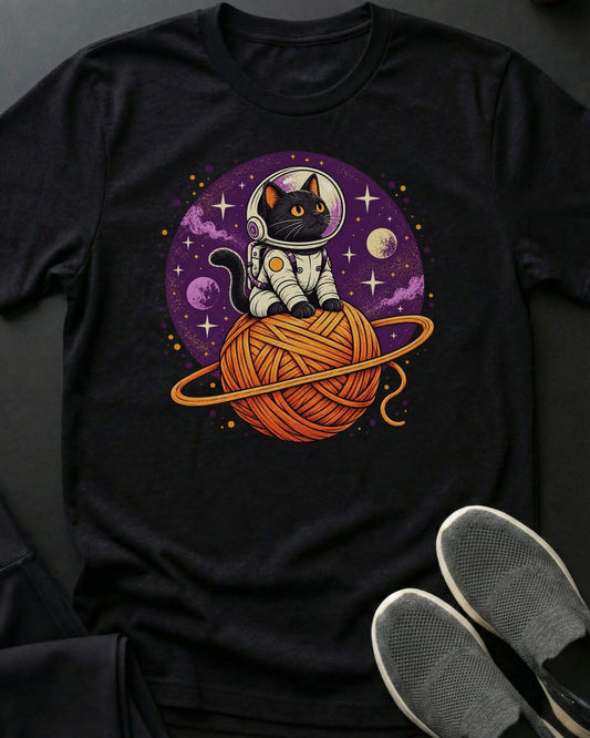 Planet Yarn Tee in Black