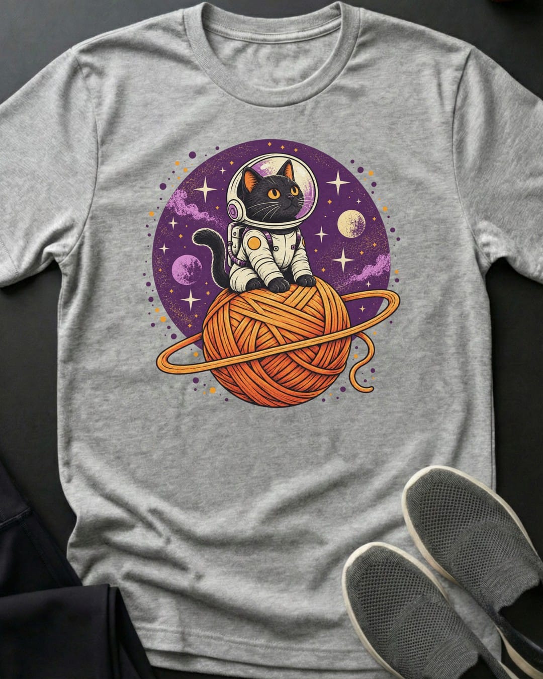 Planet Yarn Tee in Sport Grey
