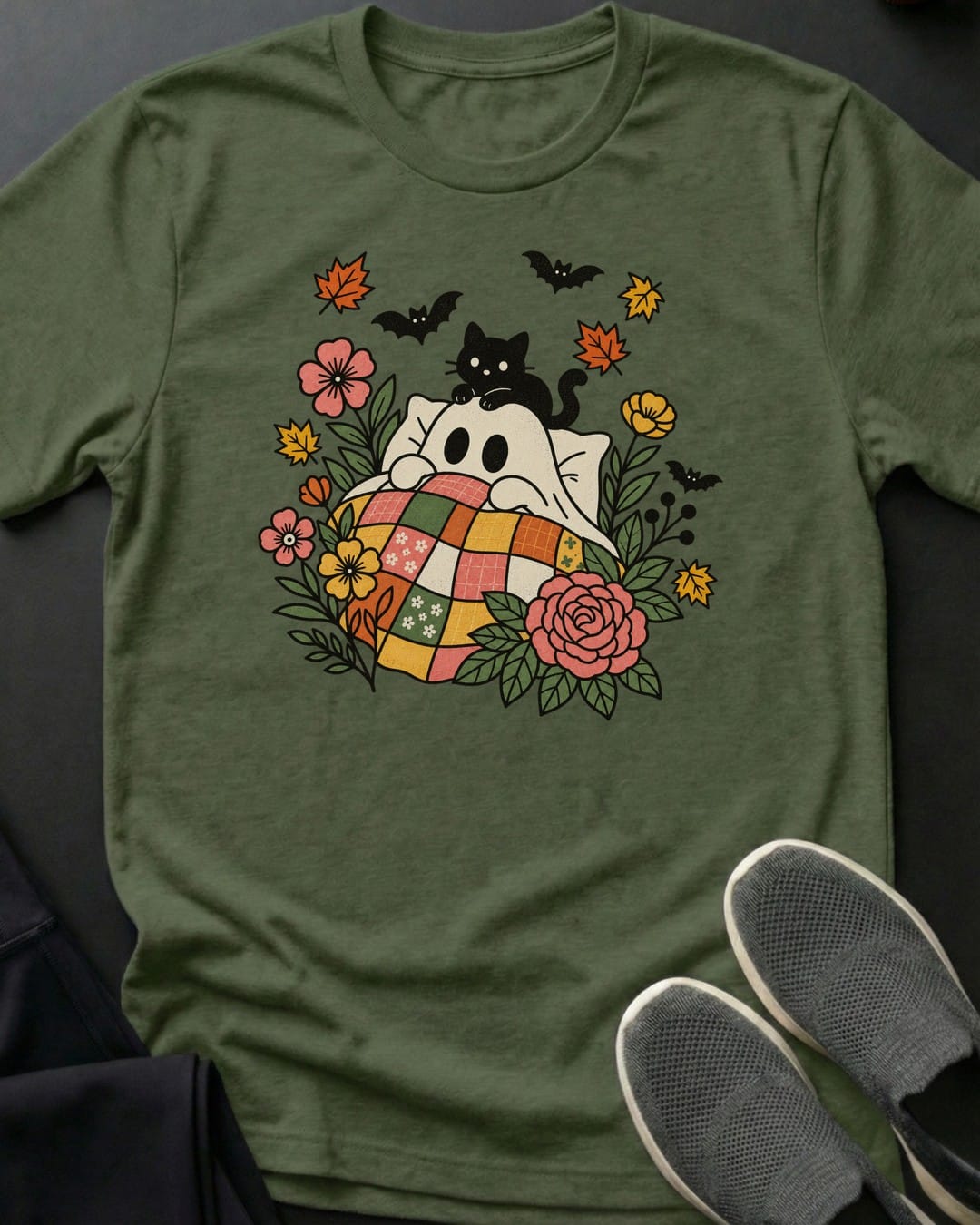 Ghost Nap Tee in Military Green