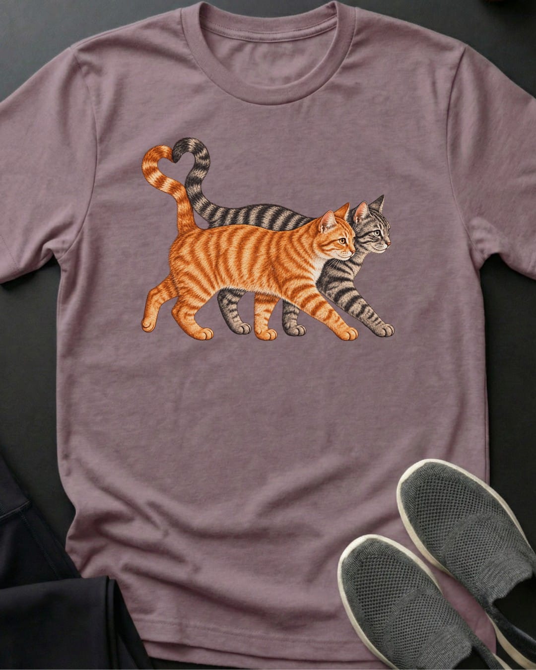 Orange & Grey True Love Tee in Paragon