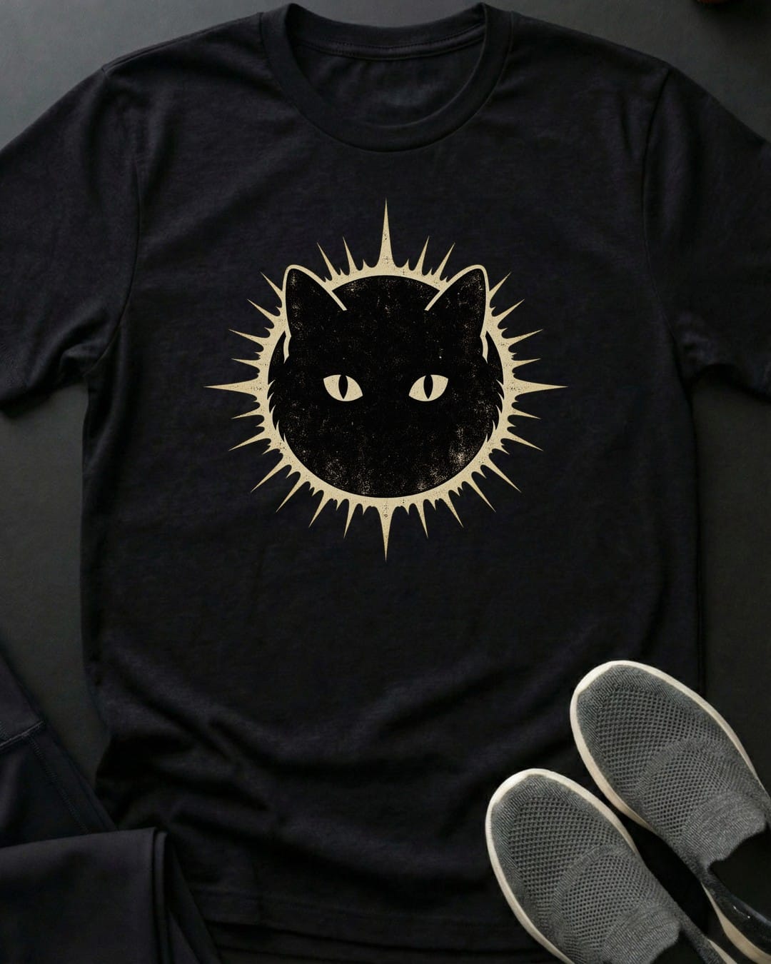Eclipse Cat Tee in Black