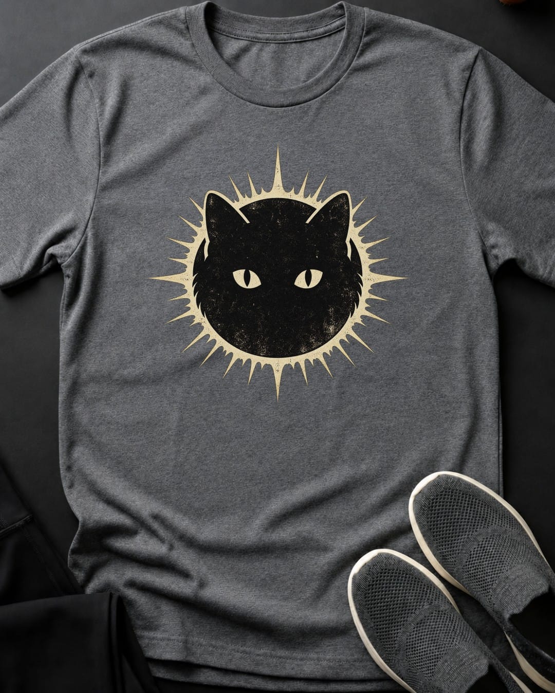 Eclipse Cat Tee in Graphite Heather