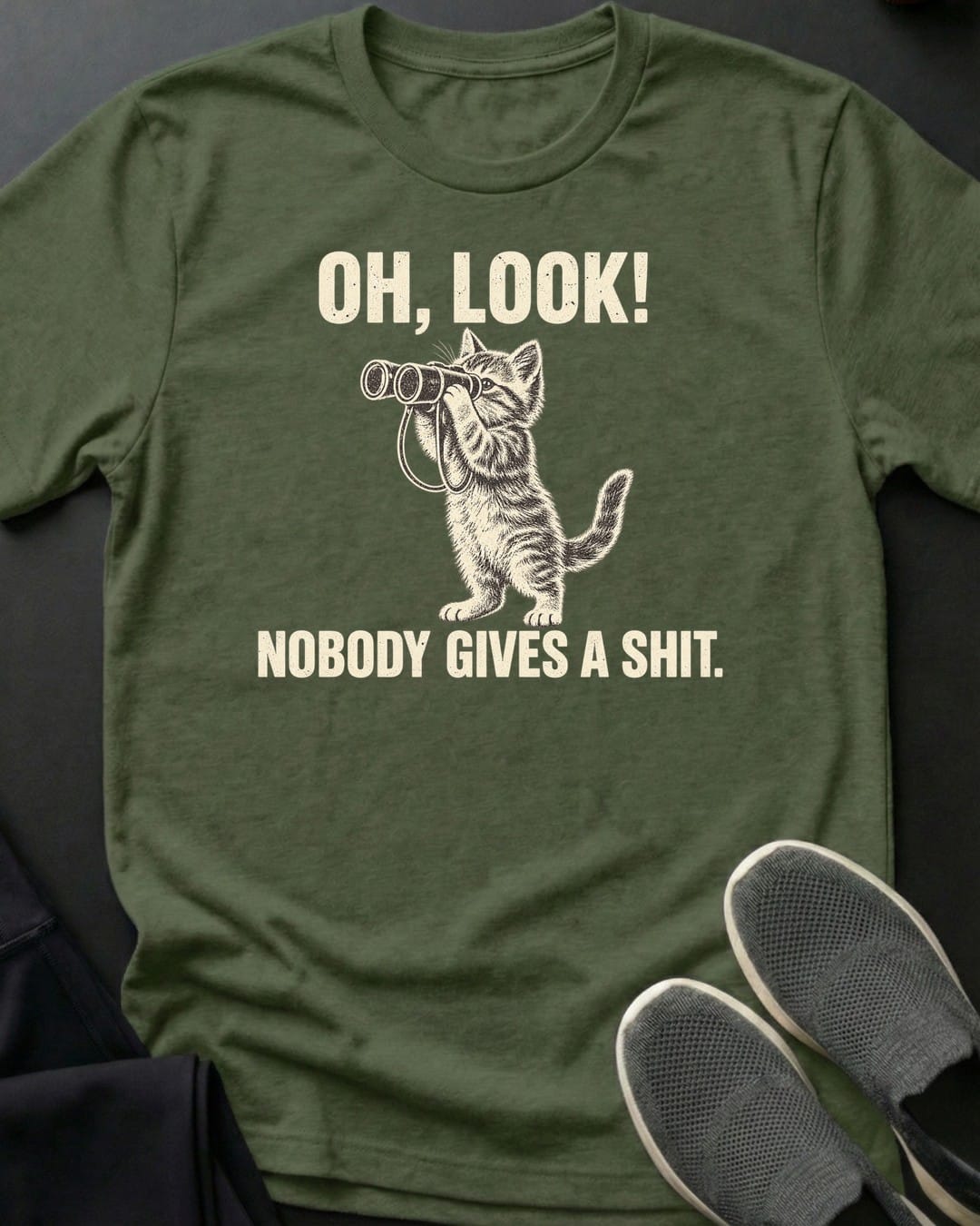Oh Look Tee in Military Green
