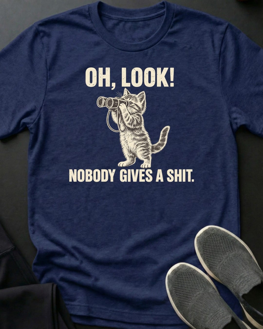 Oh Look Tee in Navy