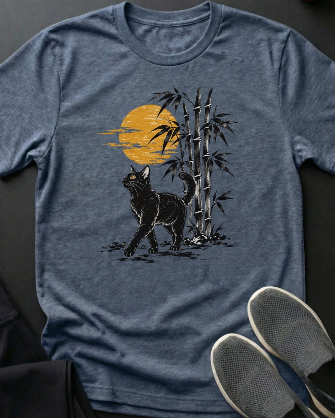 Bamboo Stroll Tee in Heather Indigo