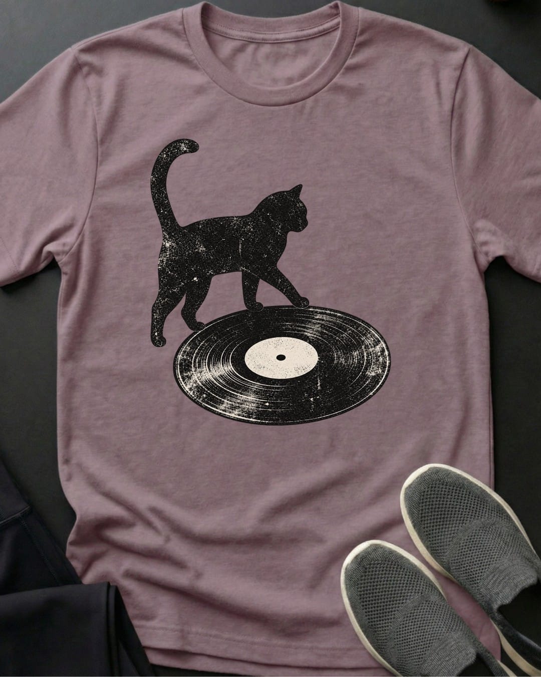 Vinyl Cat Tee in Paragon