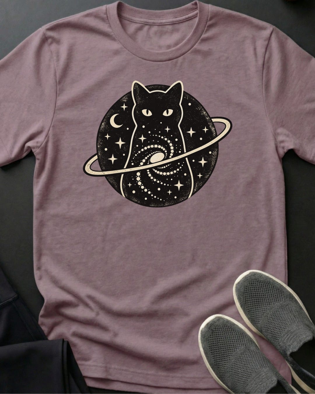 Galaxy Cat Planet Tee in Paragon