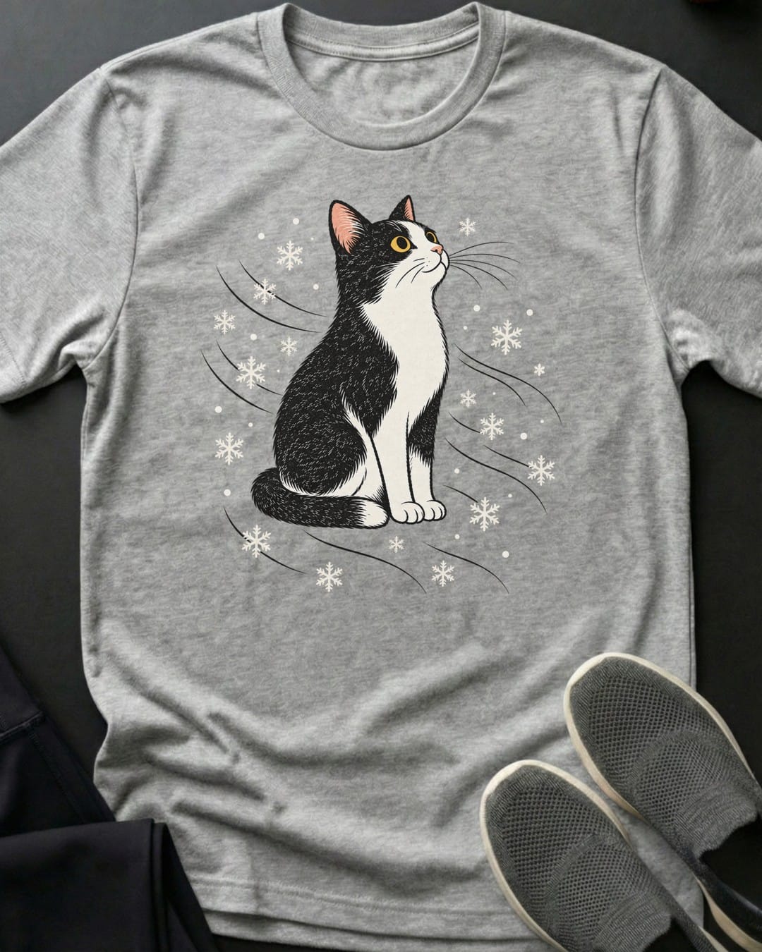 Tuxedo Snowfall Tee in Sport Grey