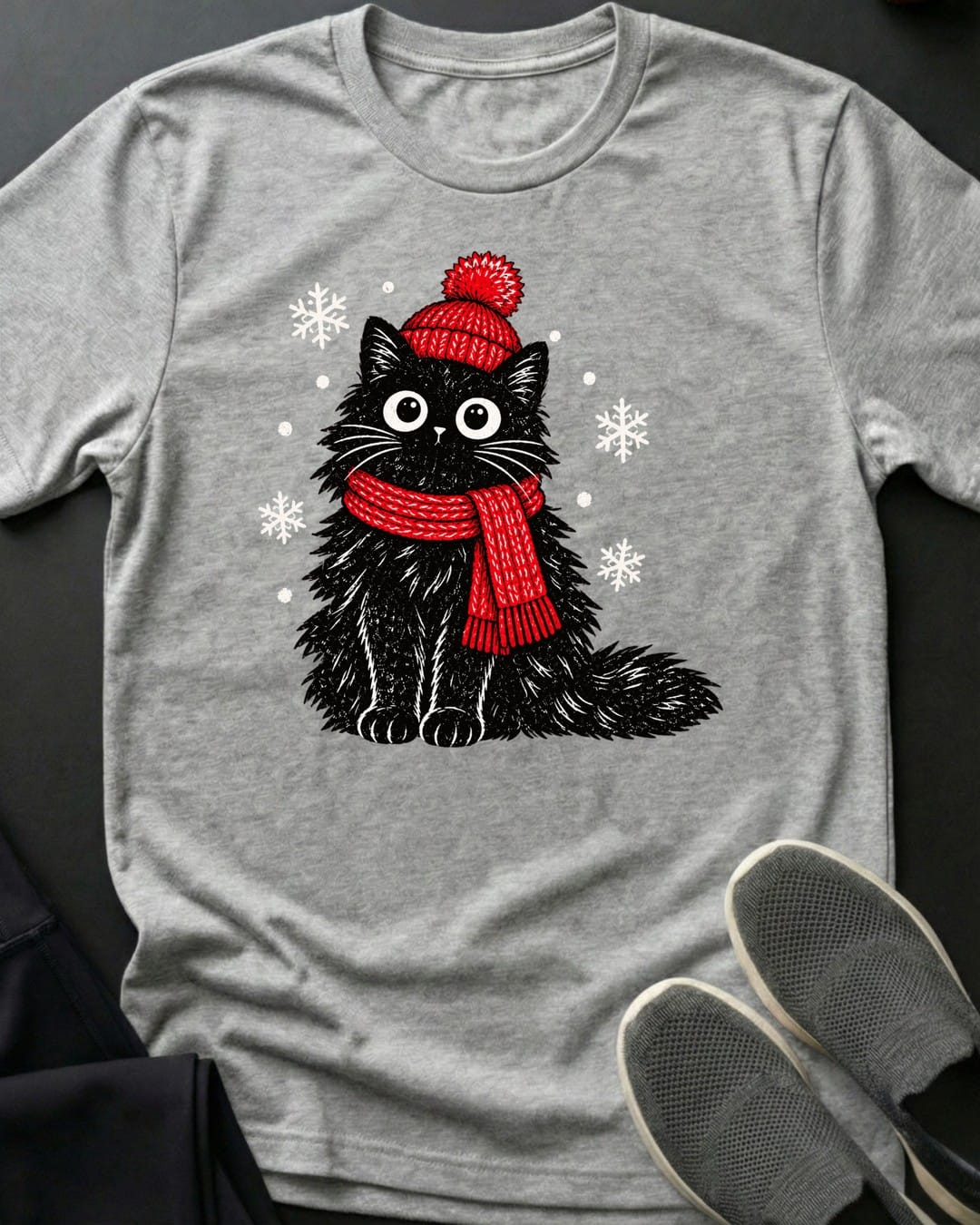Frosty Floof Tee in Sport Grey