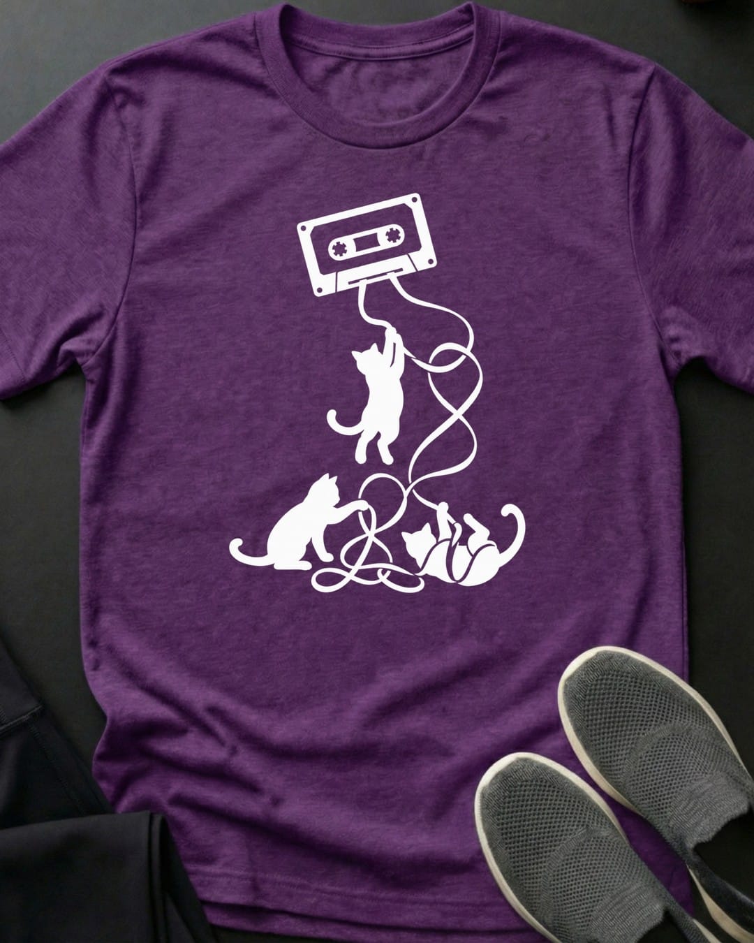 Mixtape Mischief Tee in Purple