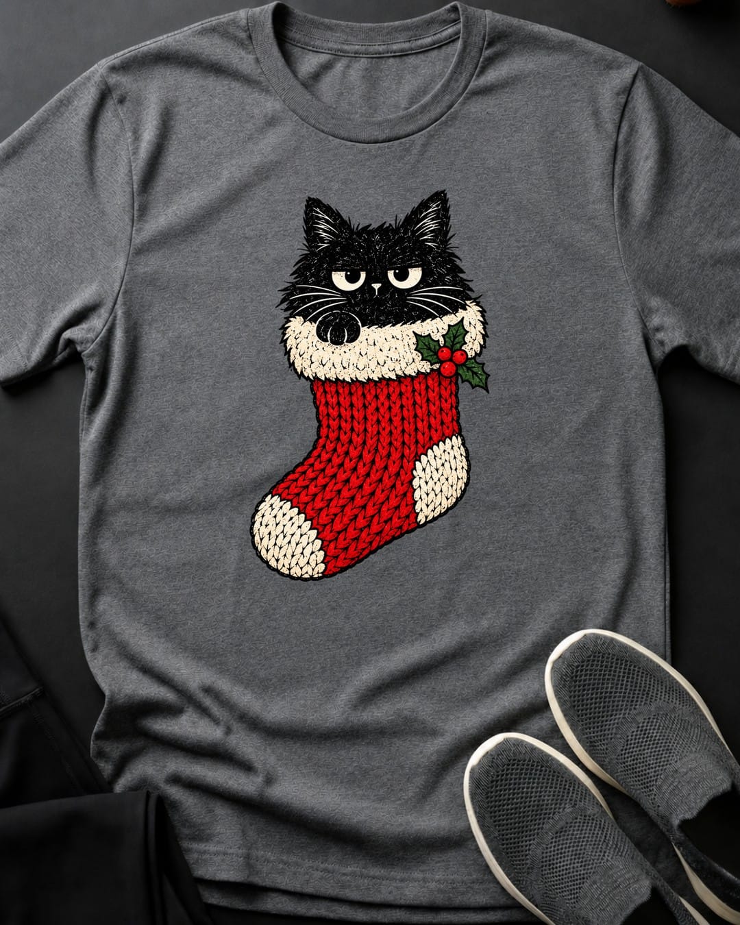Stocking Stuffer Tee in Graphite Heather