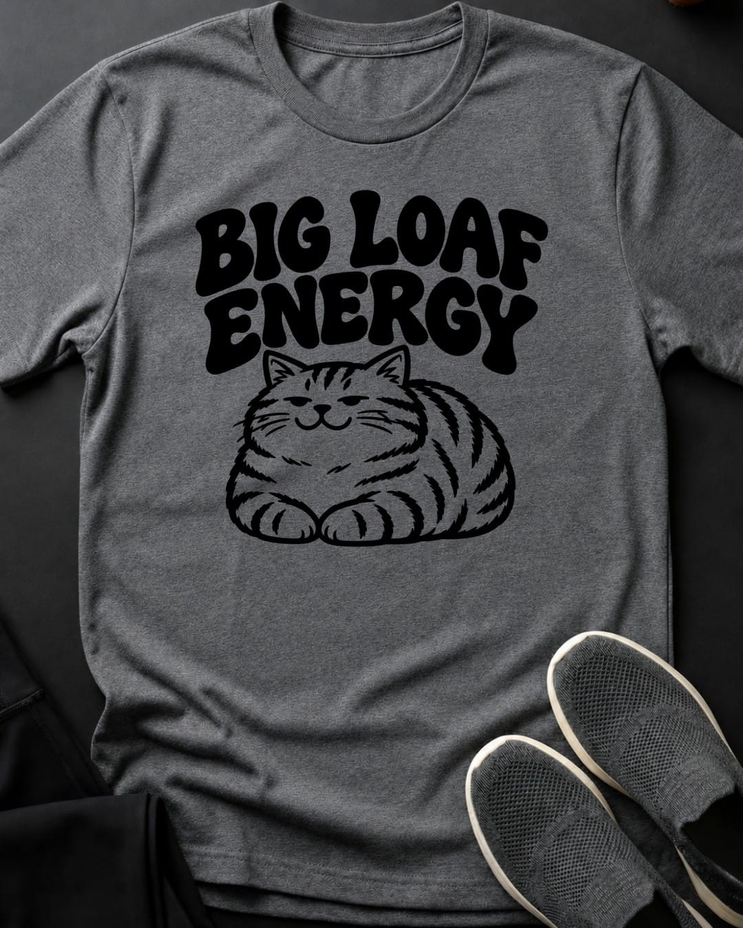 Big Loaf Energy Tee in Graphite Heather