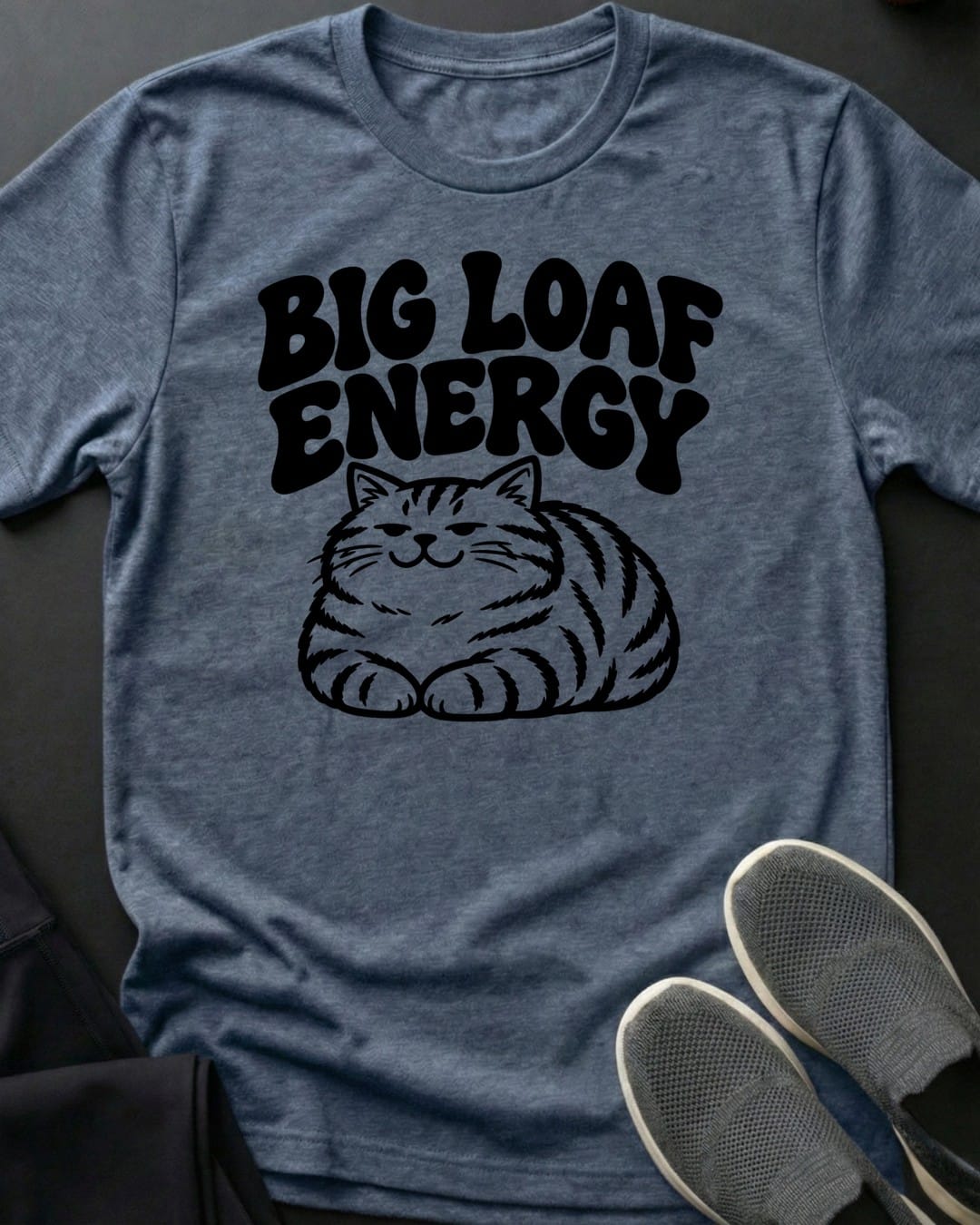 Big Loaf Energy Tee in Heather Indigo