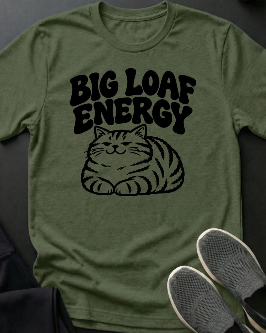 Big Loaf Energy Tee in Military Green