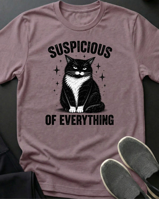 Suspicious Cat Tee in Paragon