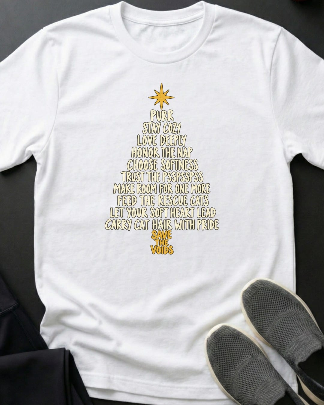 Words To Purr By Tee in White