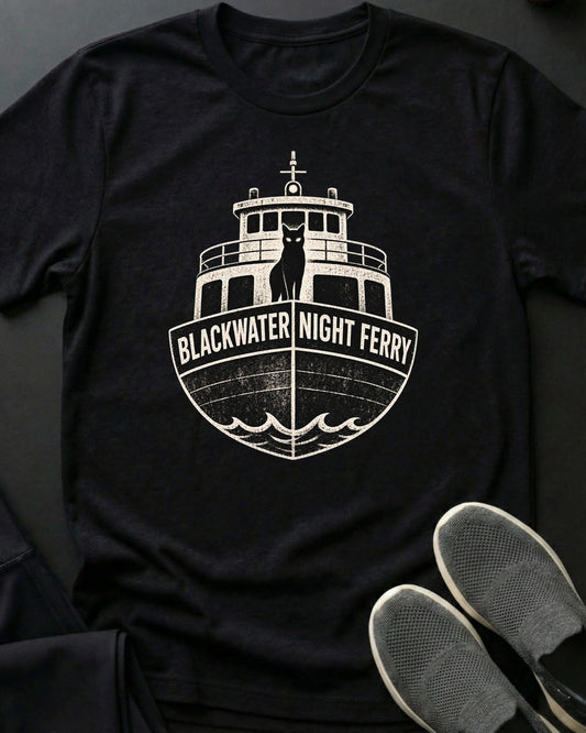 Night Ferry Tee in Black